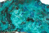 Colorful Chrysocolla and Shattuckite Slab - Mexico #227894-1